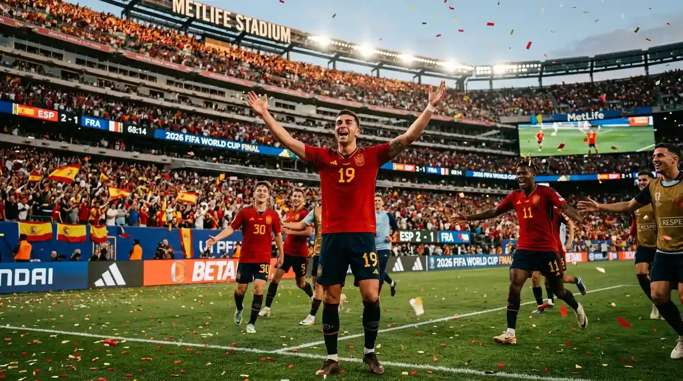 Ferran Torres slavi pobjednički gol u finalu Svjetskog prvenstva 2026. protiv Argentine